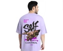 Men's Classy Typographic Oversized Printed T-Shirt