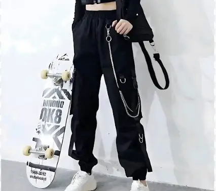 Black Colored Cargo/Jeans for Women